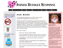 Tablet Screenshot of animalrefugee.org